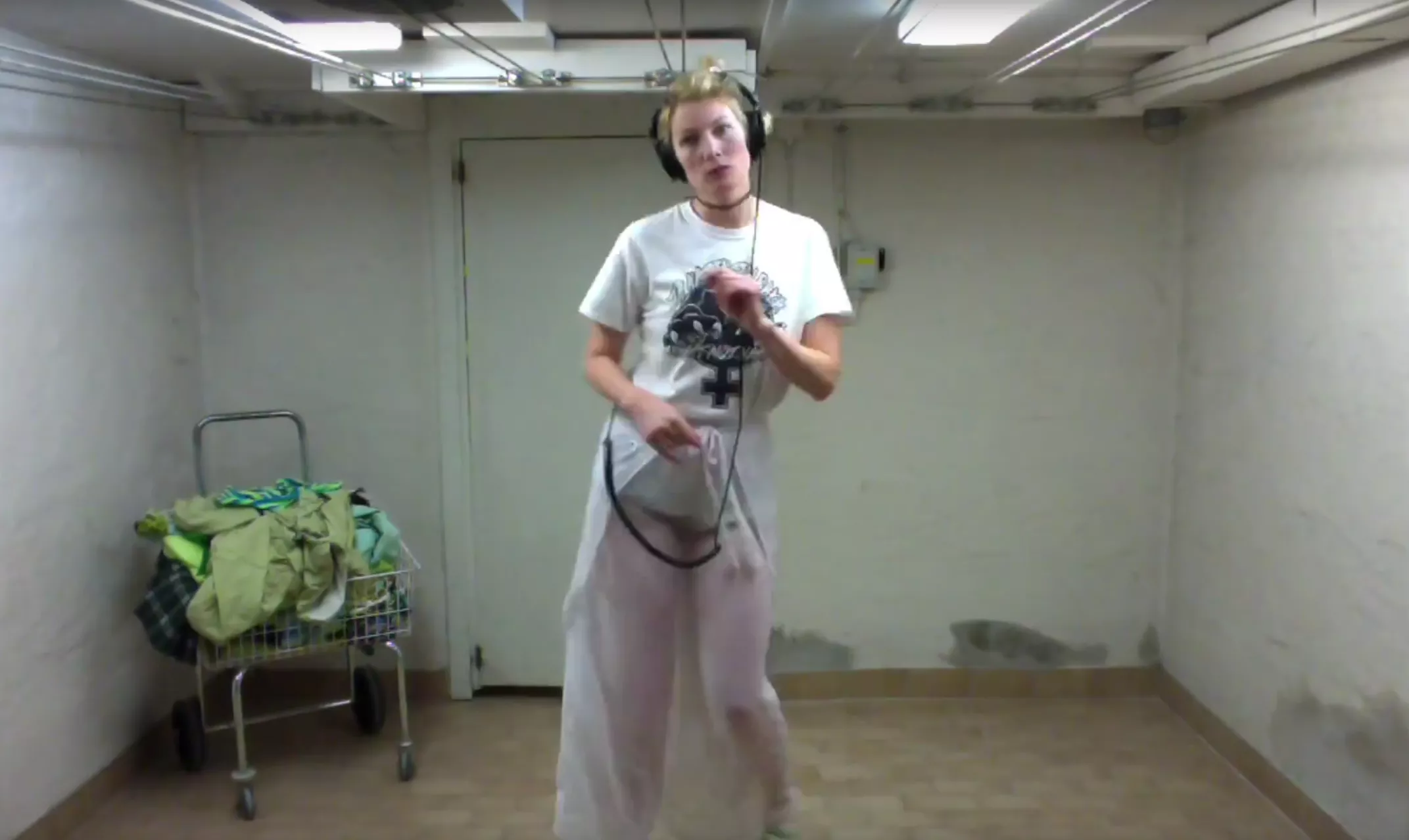 "Jag är ganska glad över att ingen öppnade dörren till torkrummet"