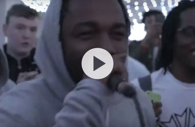 Se Kendrick Lamar freestyle i Manchester