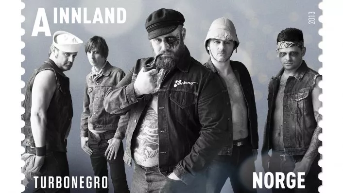 Turbonegro figurerer på nye frimerker
