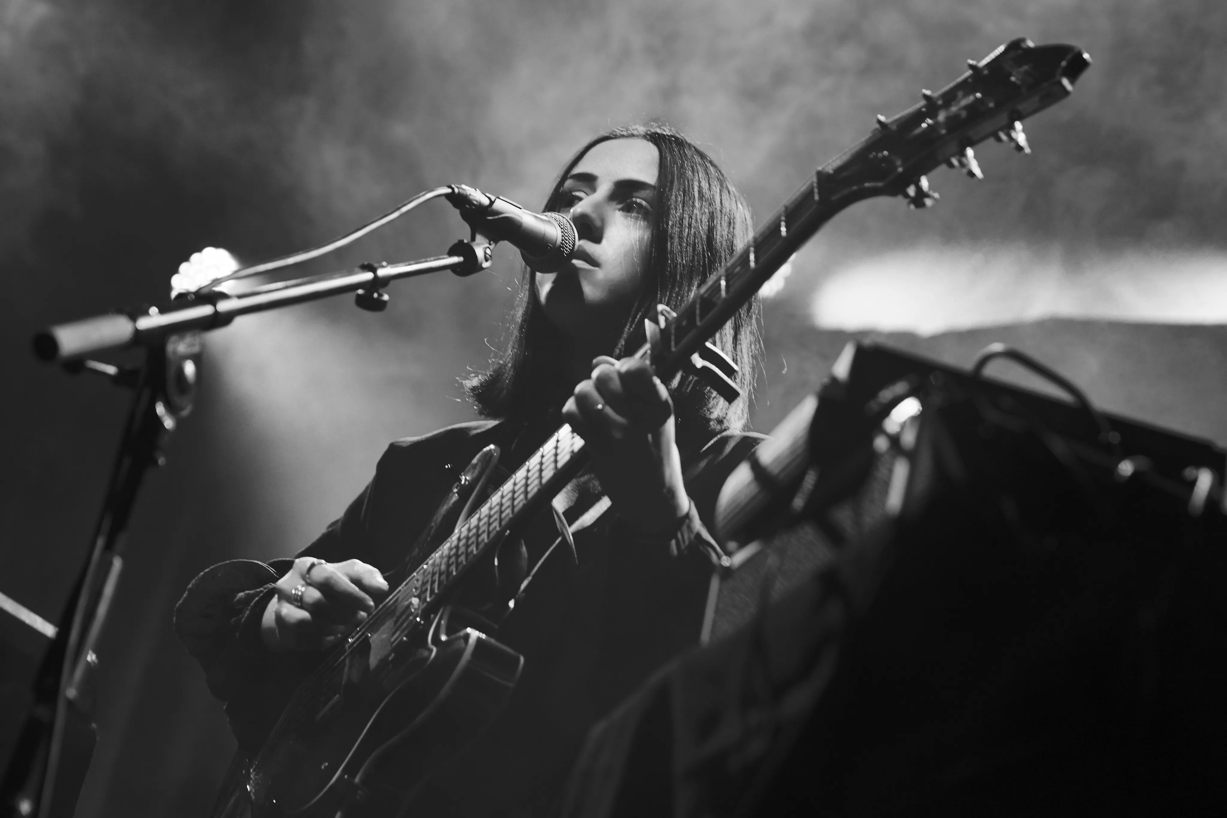 "Jag hade tagit bort all belysning och projicerat natur på väggarna"