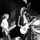 Tre Led Zeppelin-medlemmer i studiet