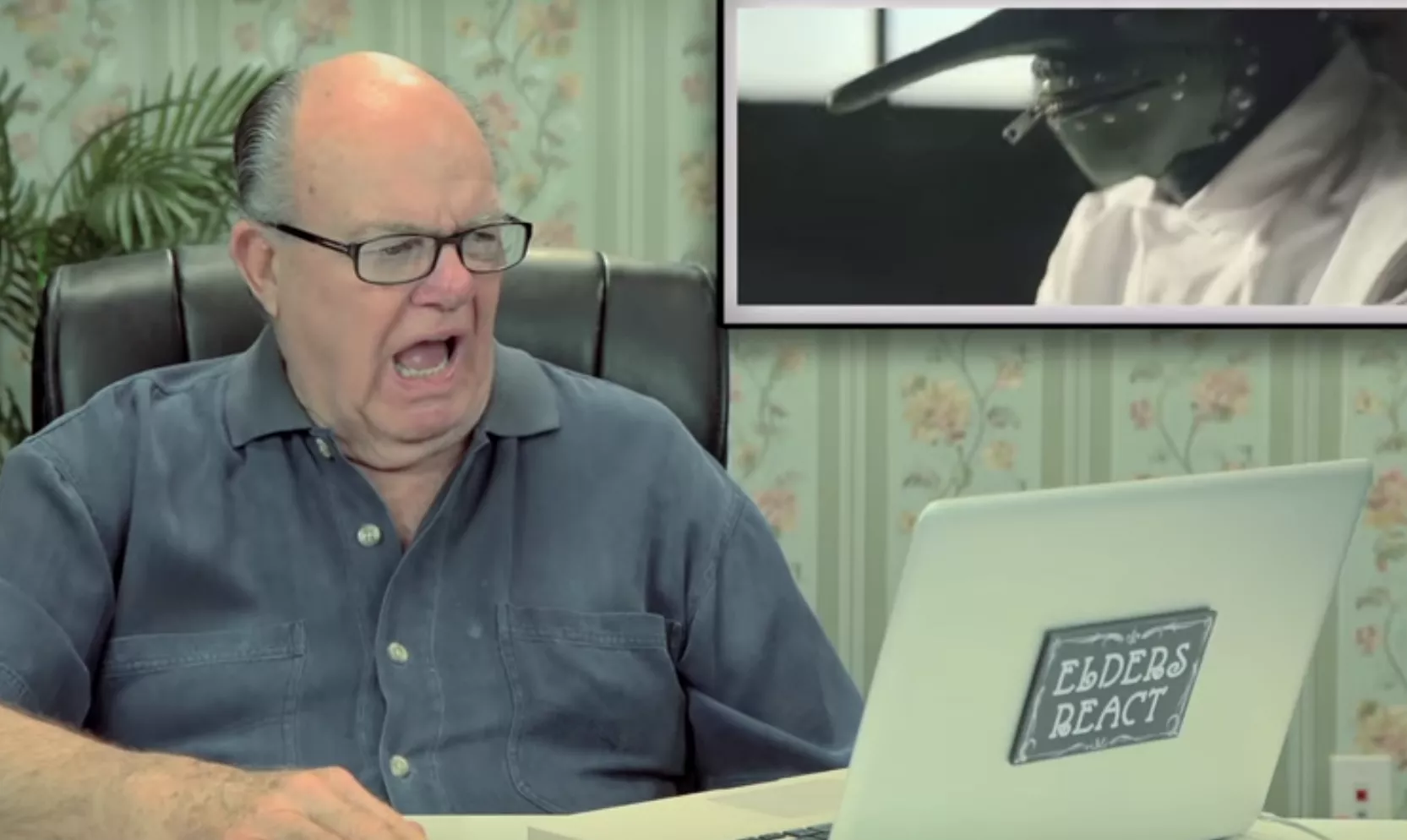 Se när pensionärer chockas av Slipknot