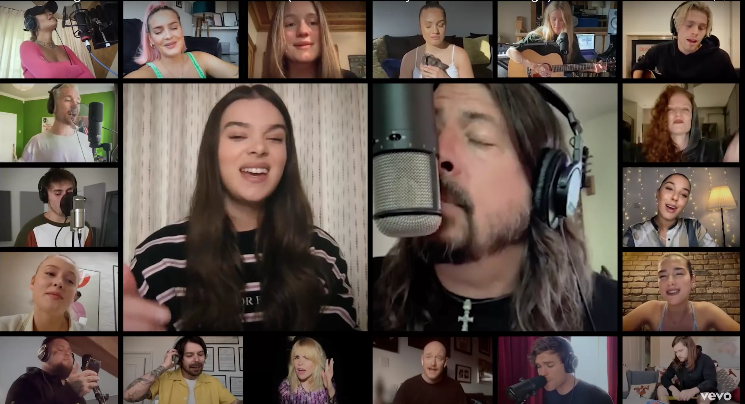 LYT: Verdensstjerner indspiller Foo Fighters-hit som sammenholdssang under coronakrisen