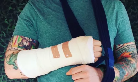 Superstjärnan i trafikolycka