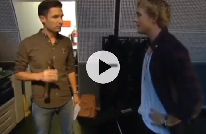 Se Christopher komme for sent i Go’ Morgen Danmark