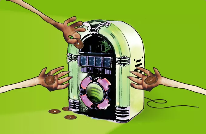 Spotify får en milliard