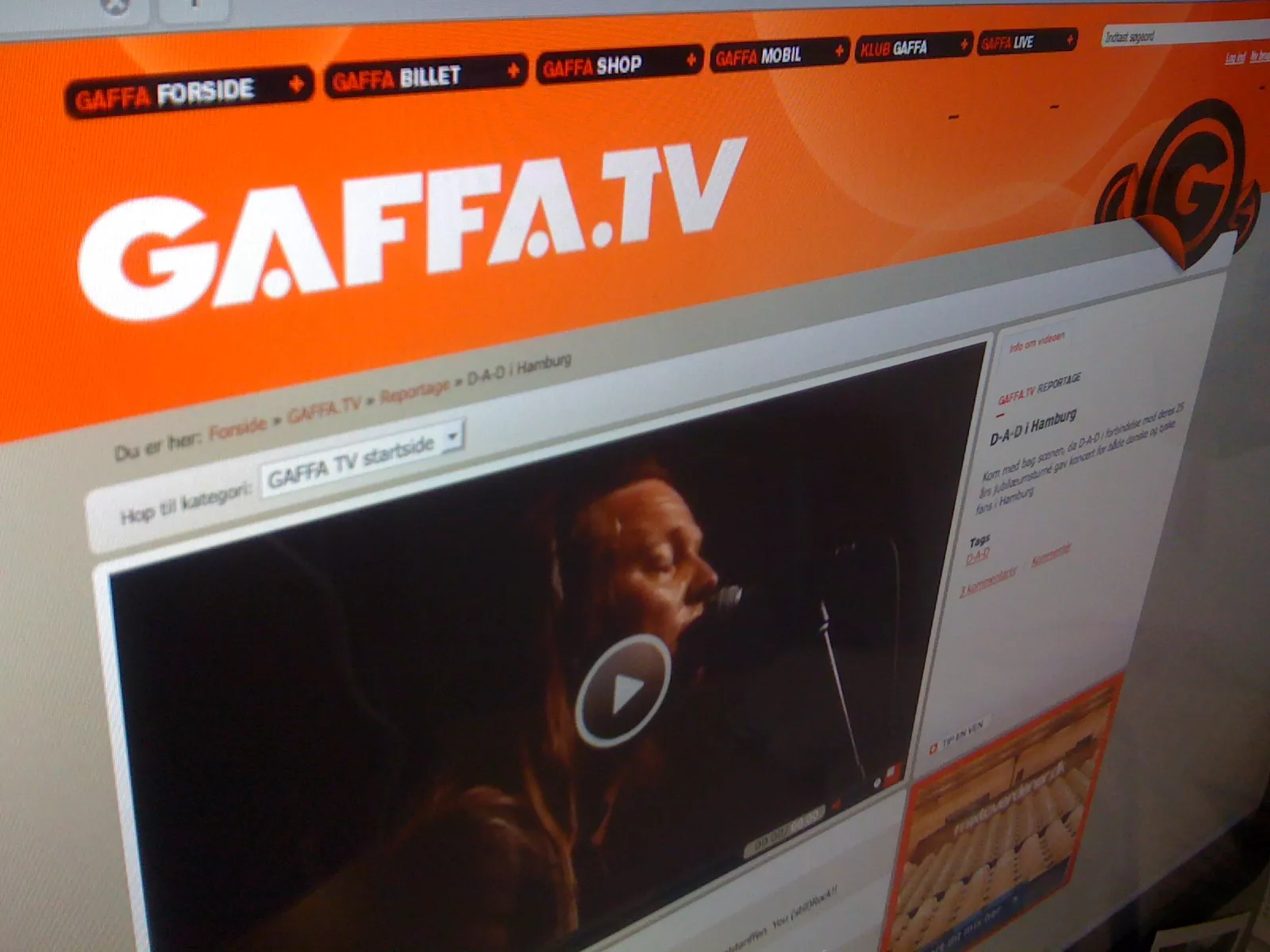 GAFFA.TV går i luften
