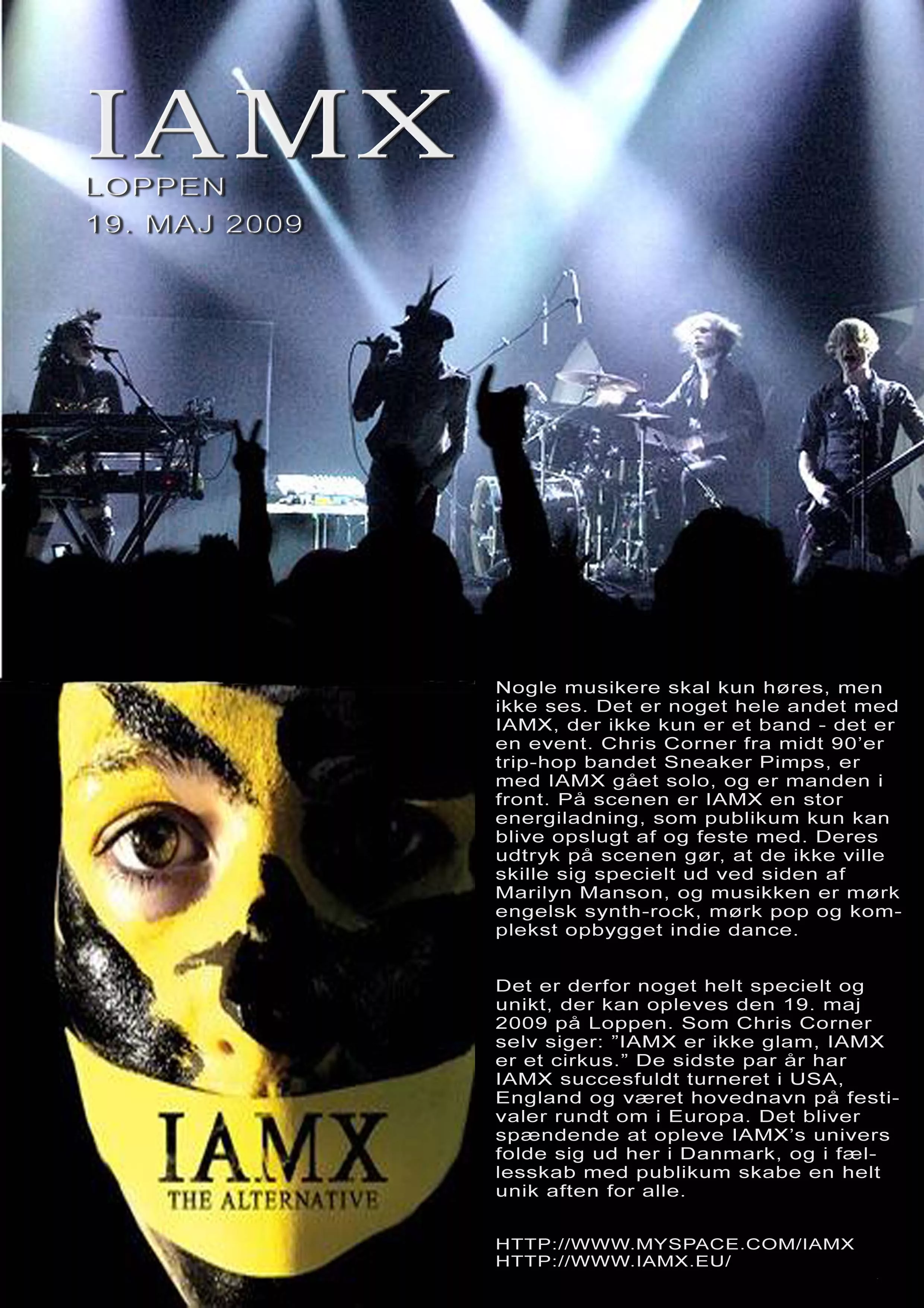 IAMX spiller på Loppen