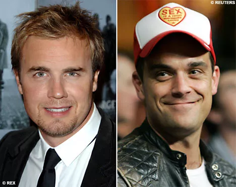 Robbie Williams og Gary Barlow i duet