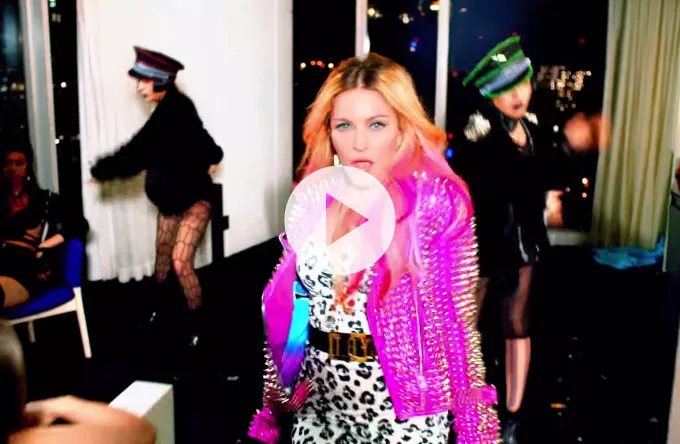 Se Madonnas nye video med masser af superstjerner