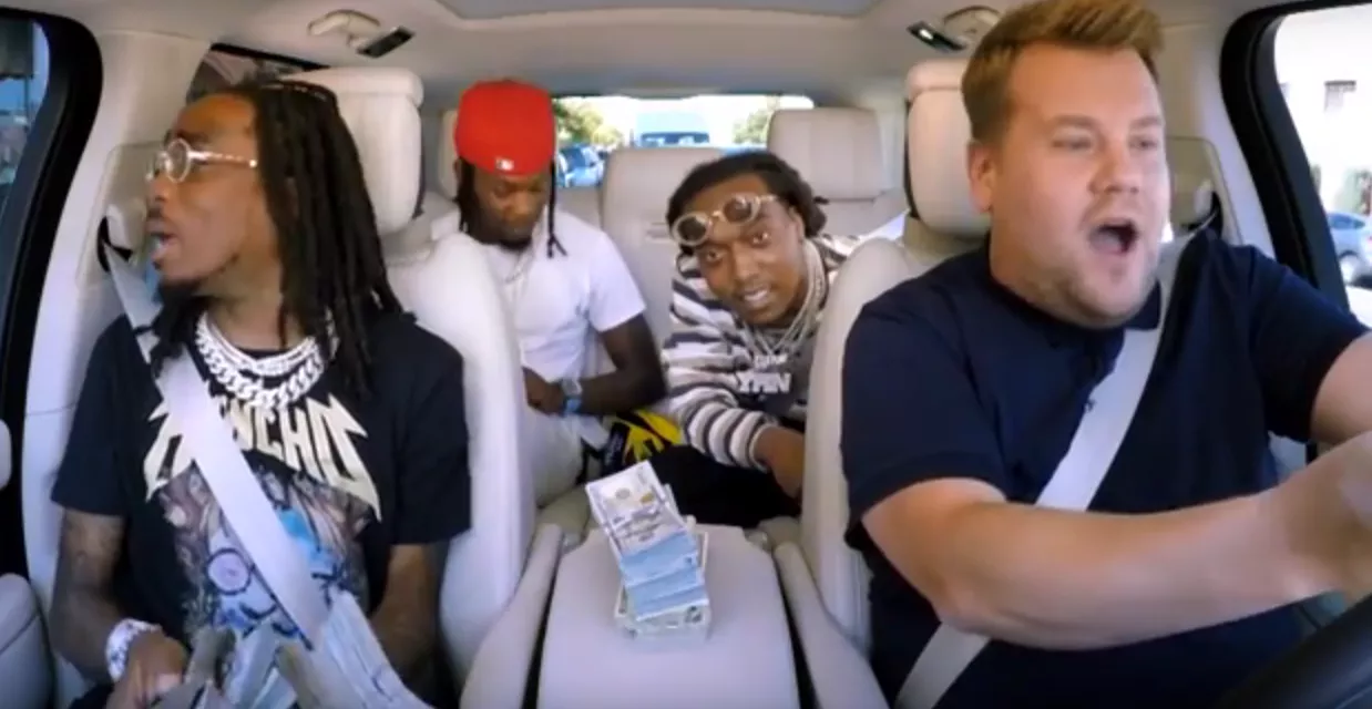Carpool Karaoke: Migos synger Whitney Houston og flasher kontanter