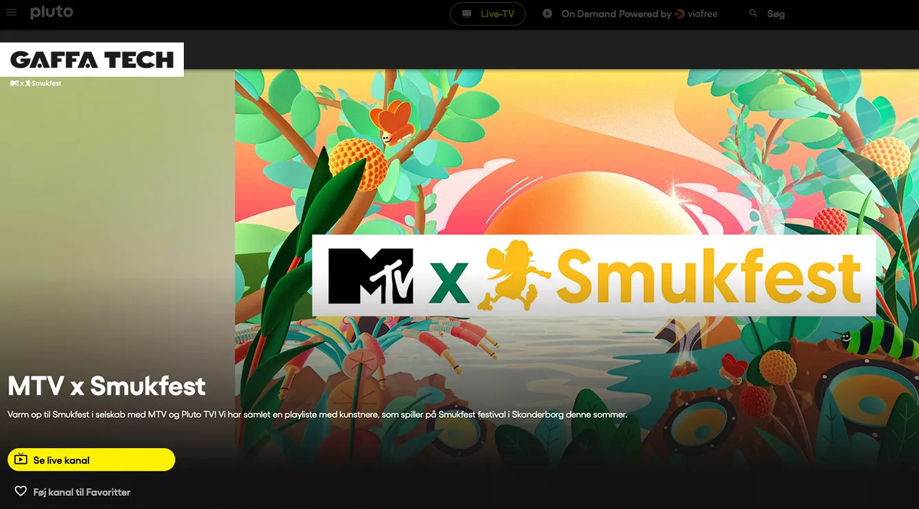 Smukfest får også i år en dedikert musikkkanal