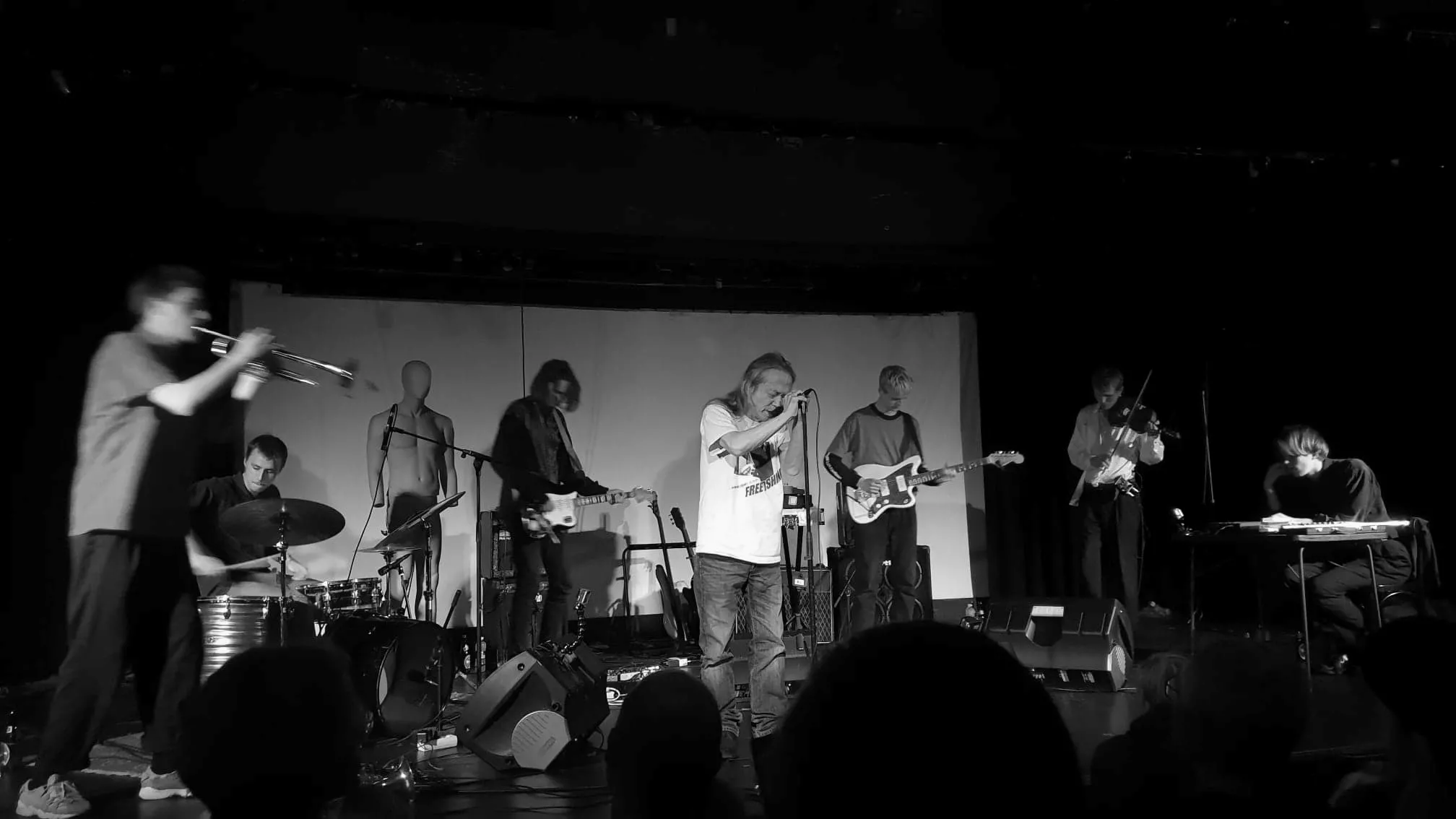 Damo Suzuki på scenen i Odense, 2018. Arkivfoto.