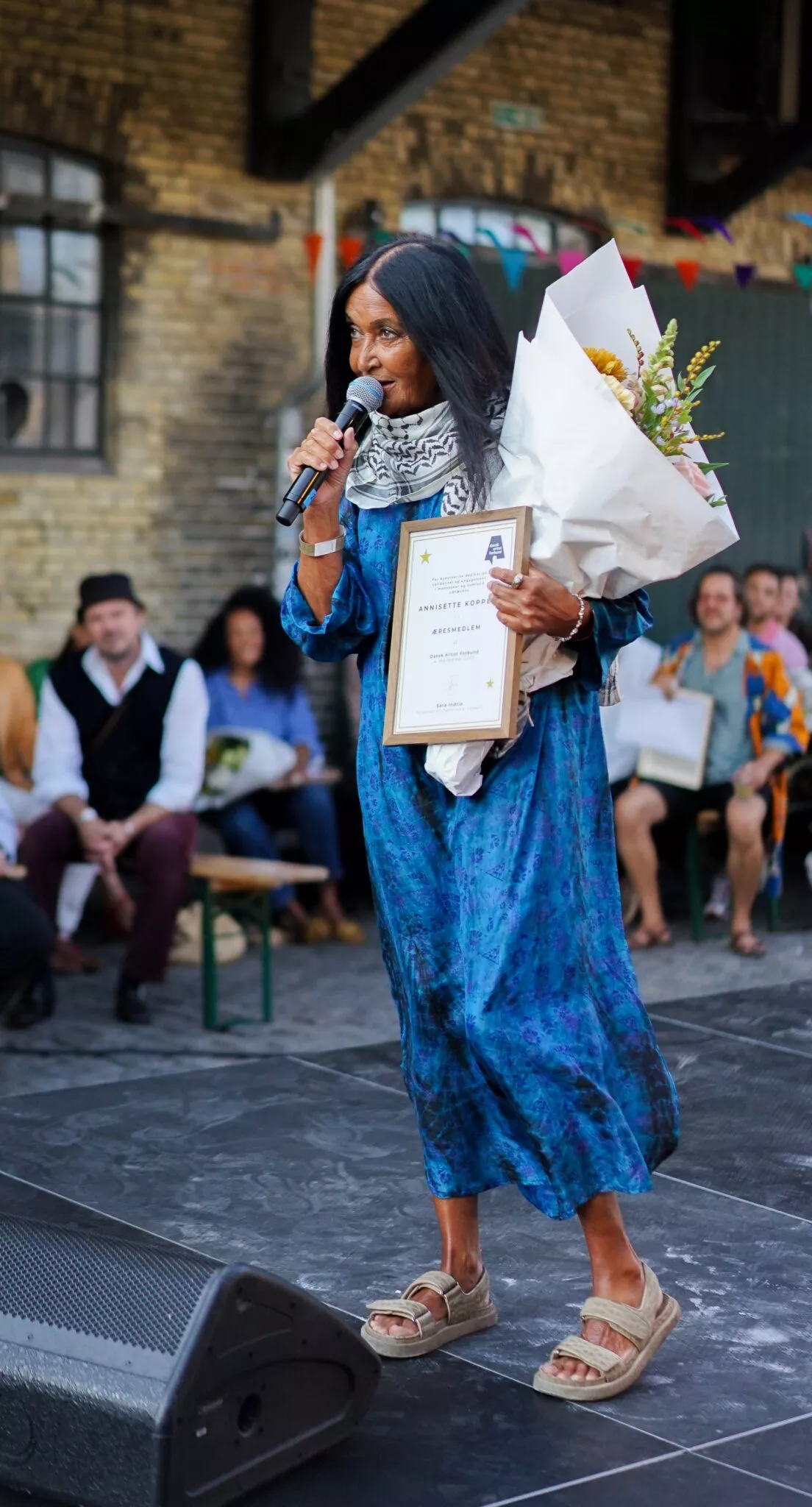 Annisette Koppel til prisuddelingen. Foto: Simon Dokkedal
