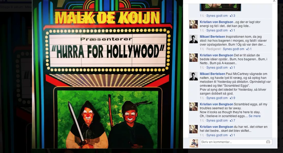 Nyt fra Malk De Koijn? Det synes Bertelsen vist 