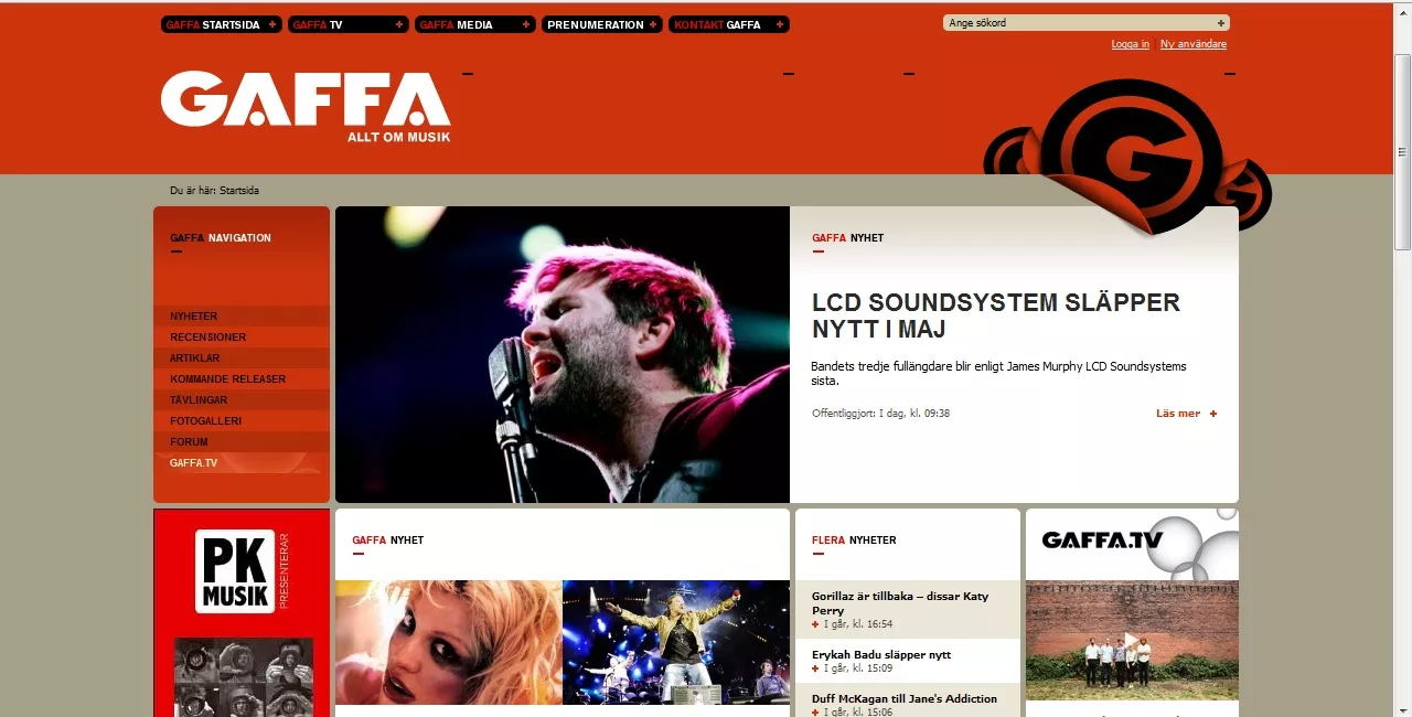 GAFFA.SE går i luften