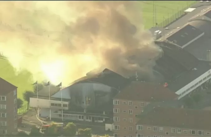 Brand i KB Hallen under kontrol