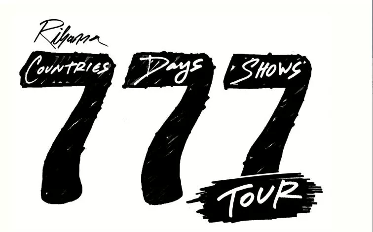 Rihanna drager på 777-tour