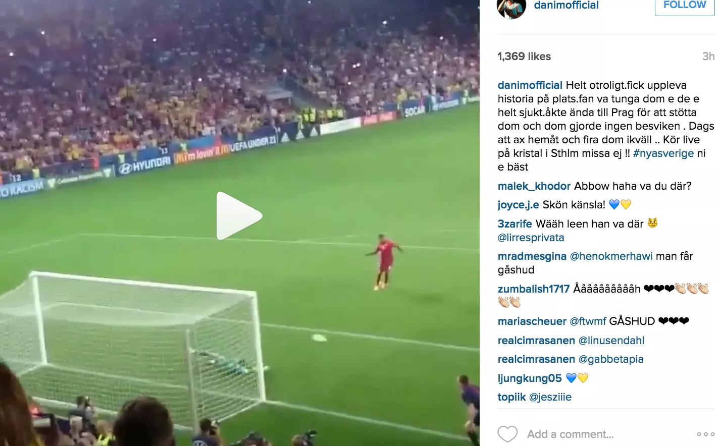 Så hyllar Sveriges artister U21-hjältarna