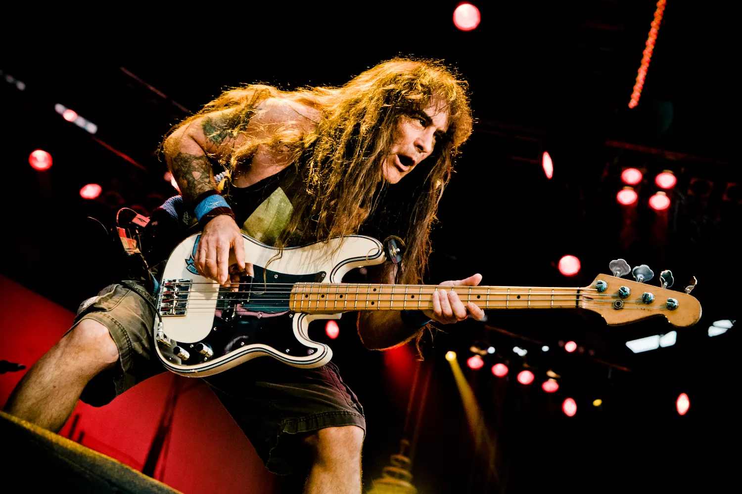 Iron Maiden-basist på Europaturné