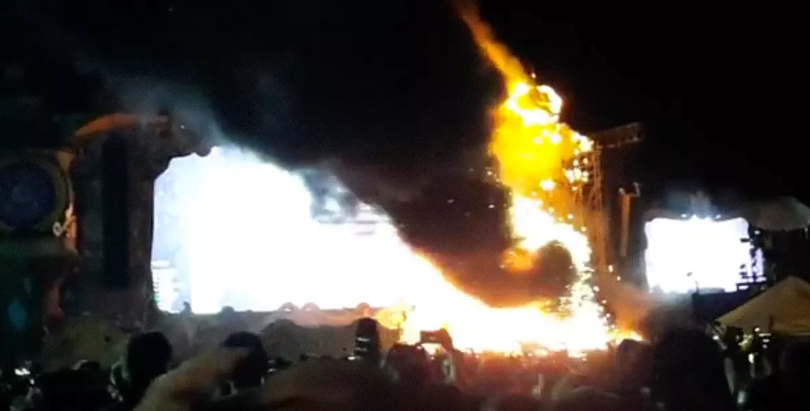 Publikum evakueret efter brand ved Barcelona-festival