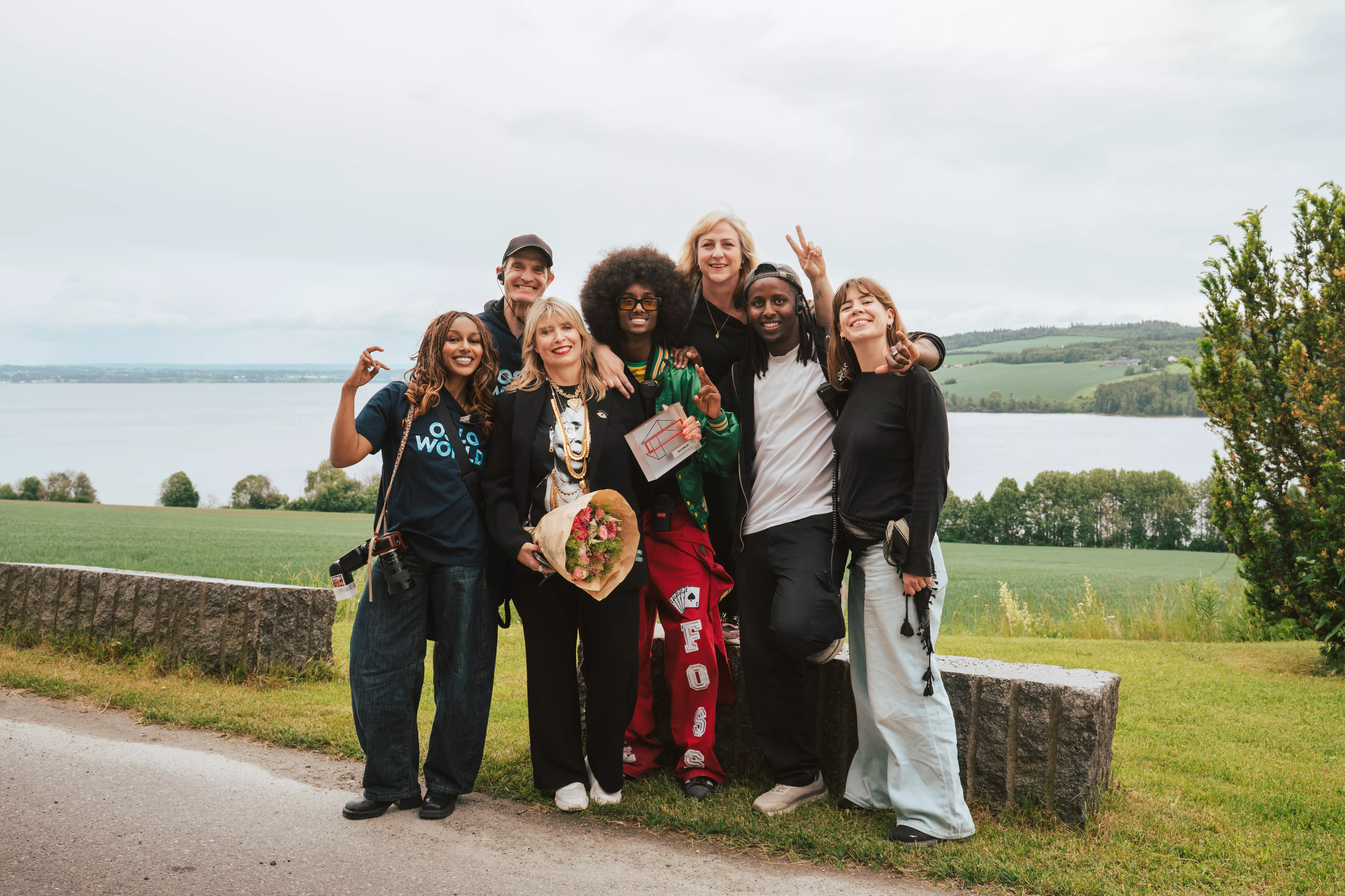 Lydia (foto), Gunnar (produsent), Alexandra (festivalsjef), Ali (OW Ung), Maria (Prod.leder), Mubarak (produsent Oslo World/VårtNabolag) og Tonje fra NKA. 