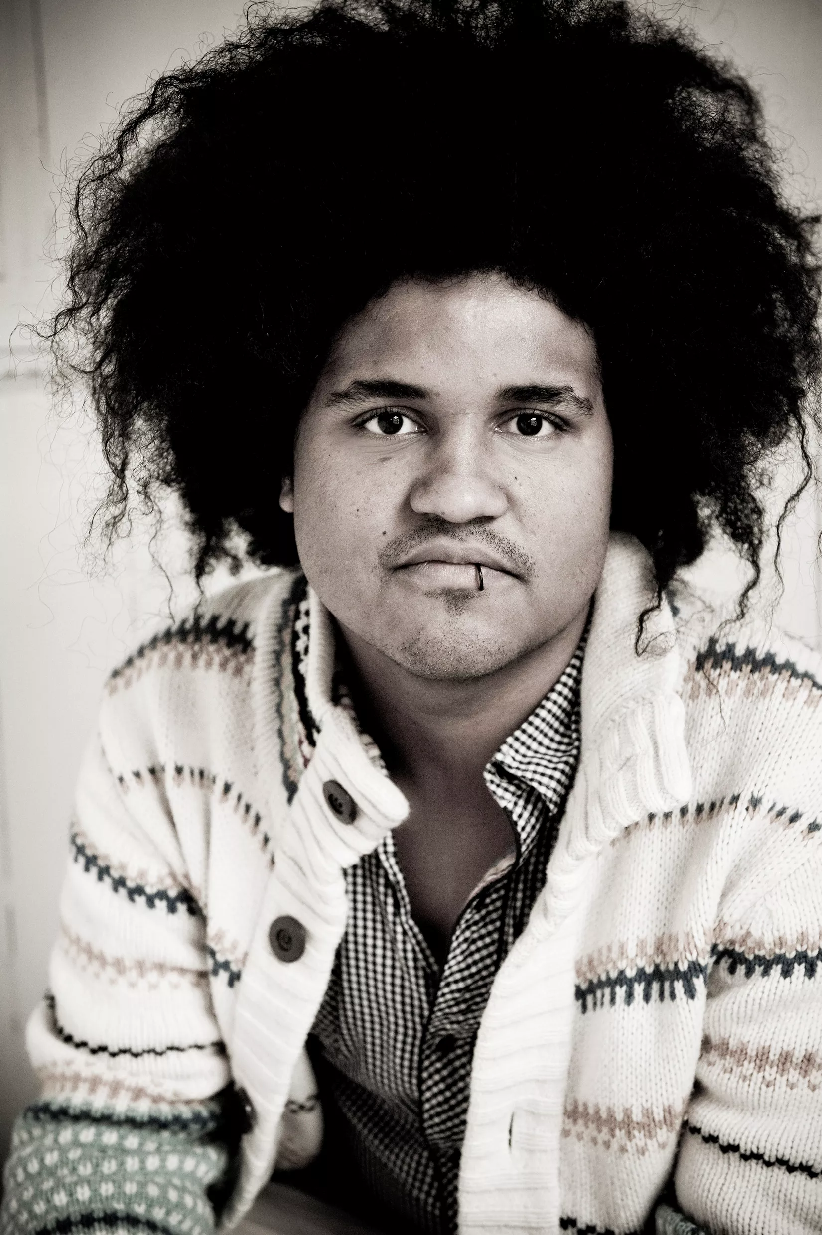 Thomas Buttenschøn på vej med treer