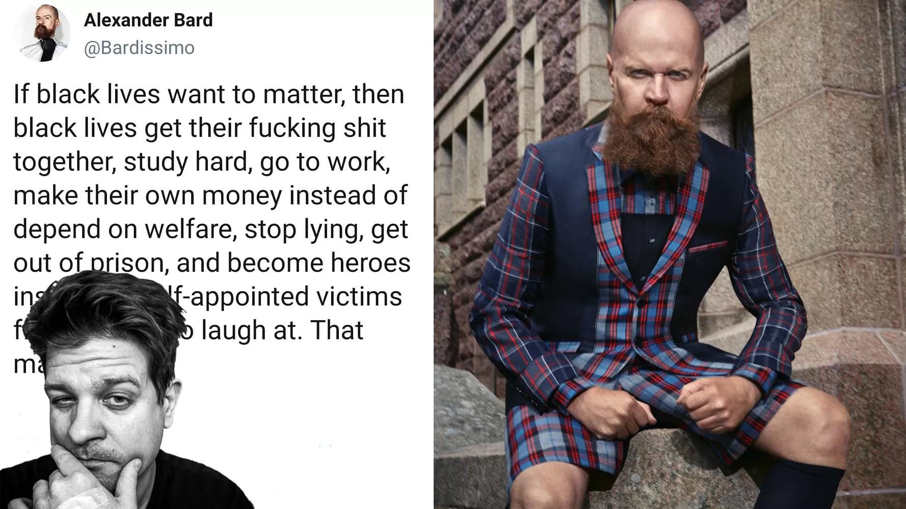 KRÖNIKA: Alexander Bard är rasist igen och igen och igen