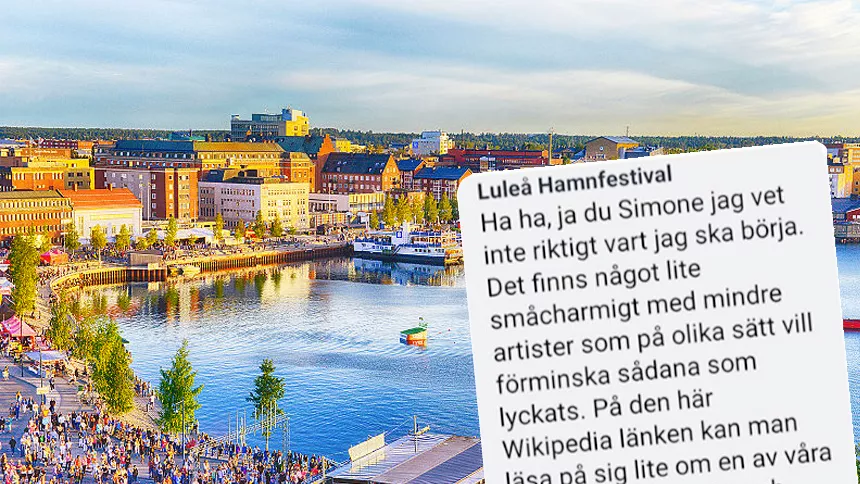 Luleå hamnfestival möts av kritikstorm – hånade band i kommentarsfält